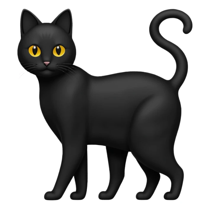 cat silhouette sticker