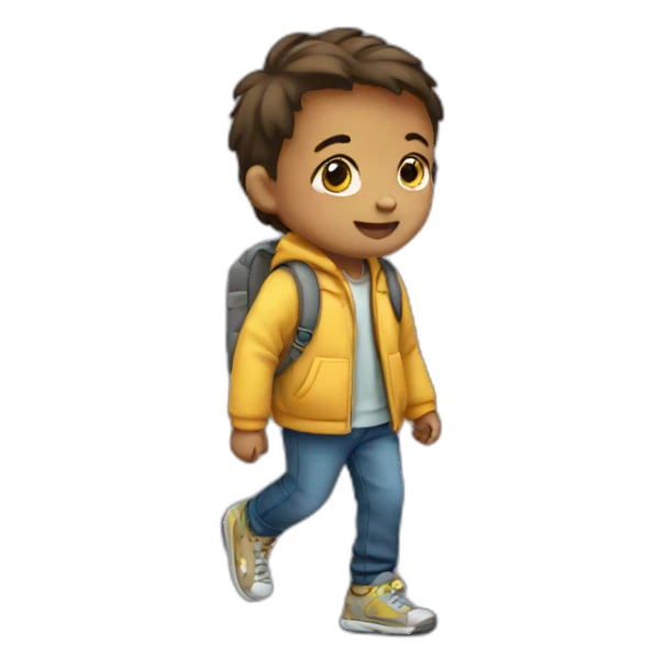child walking sticker