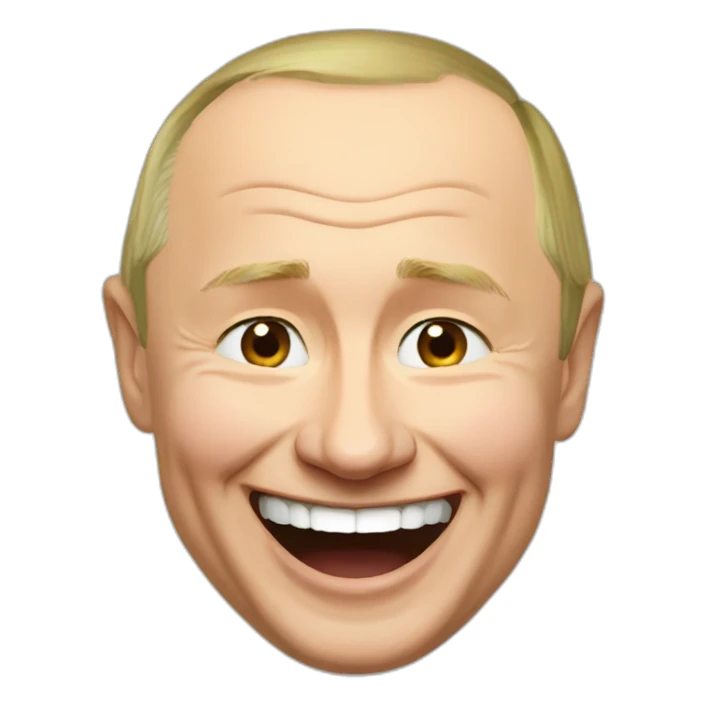 Vladimir Putin laughing sticker
