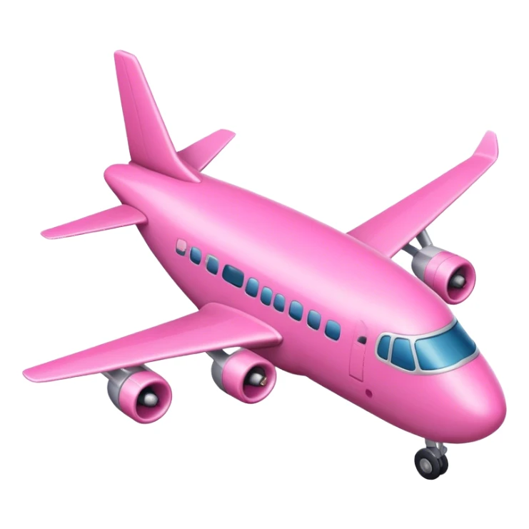 Pink airoplane sticker