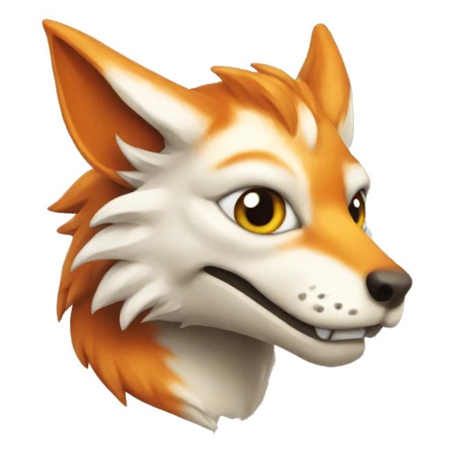 fox dragon sticker