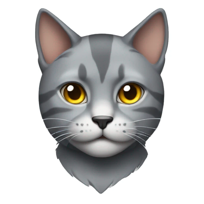 gray Muscular Cat sticker