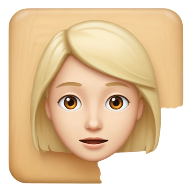 Someone talking to a wall sticker