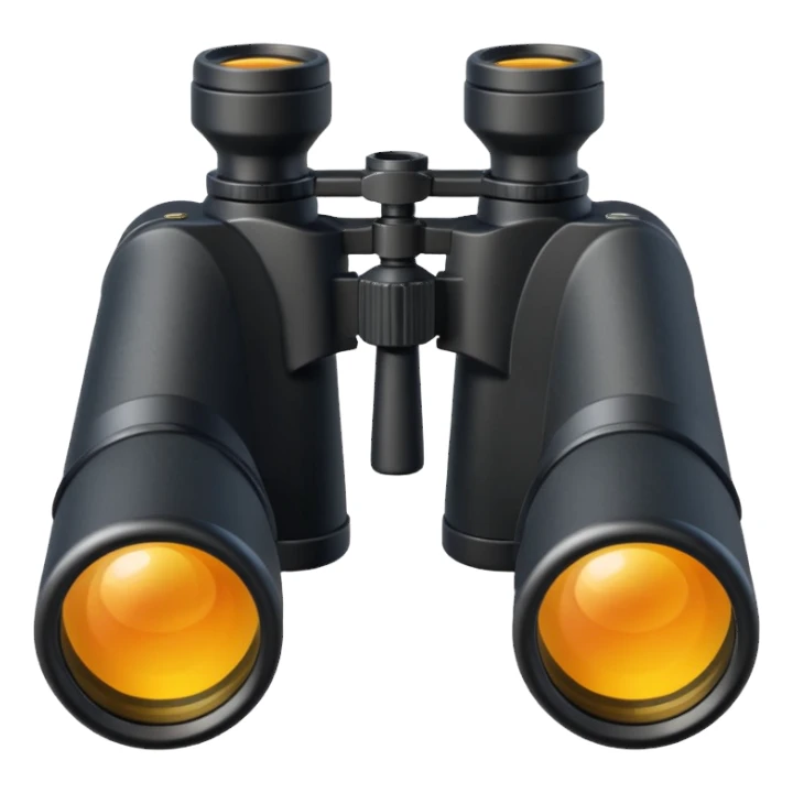 une paire de jumelles sticker