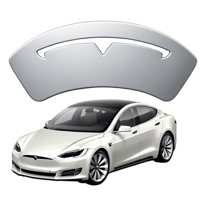 Tesla Model S - Tesla (Model Year: 2022) (Iconic colour: Silver) sticker