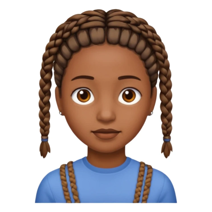 👦🏽 punle trenzas cortas  sticker