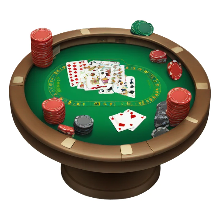 casino poker table game sticker