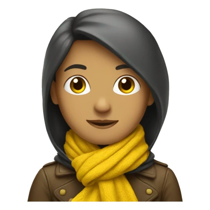 Yellow scarf  sticker