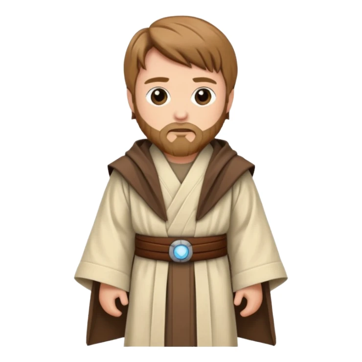 Cute style general kenobi sticker