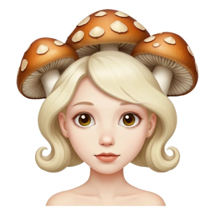 on mushrooms  sticker
