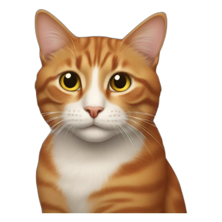 Morris the red intelligent cat sticker