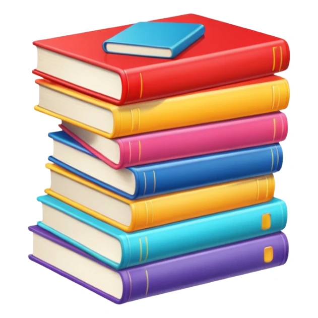 Modern books and magazines sticker