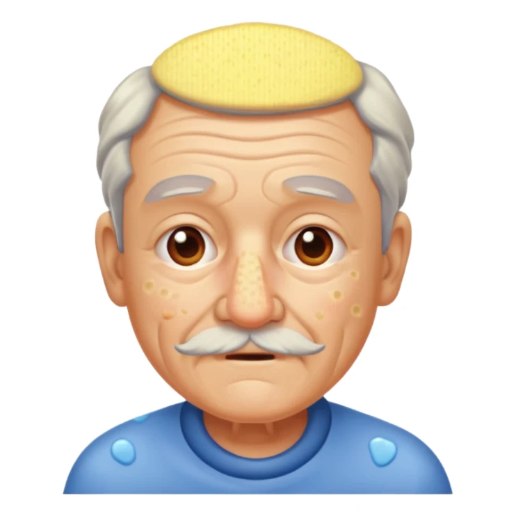 Make me a grampa with pimples sticker