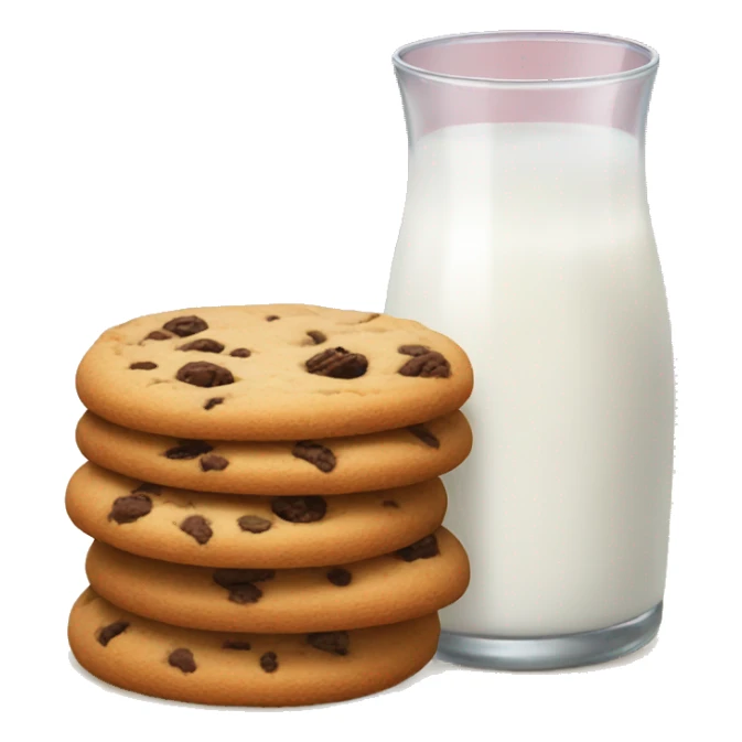 Milk and cookies sticker
