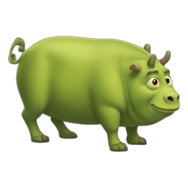 Shreck qui boie de la vodca sticker