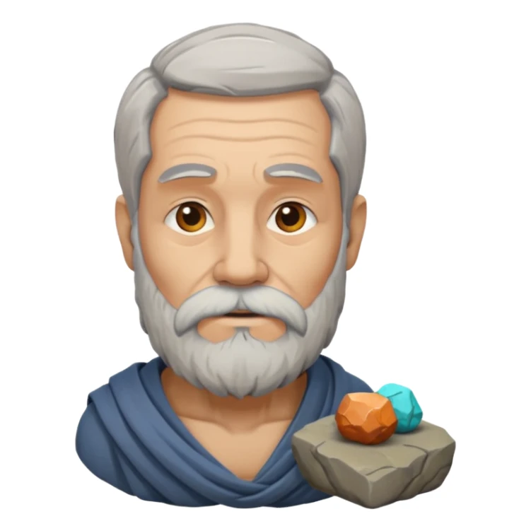 Ancient  man  with sculpture sticker