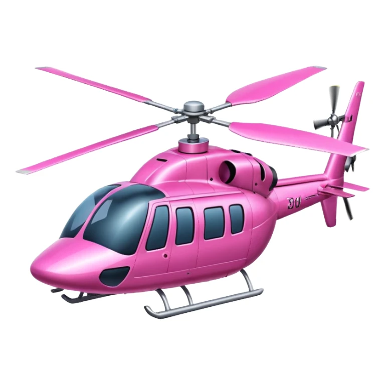 A very big pink helicopter sticker