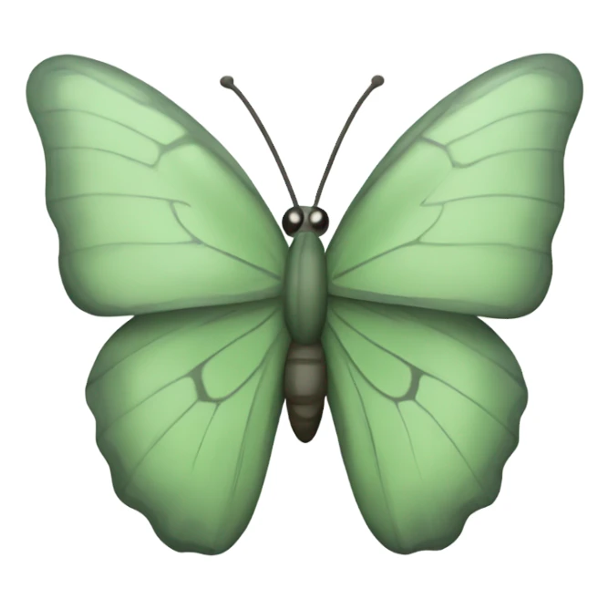 Sage green butterfly  sticker