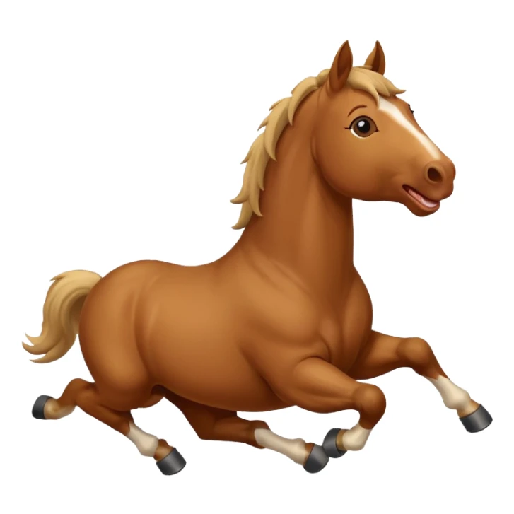 Rolling on the Floor Laughing horse sticker