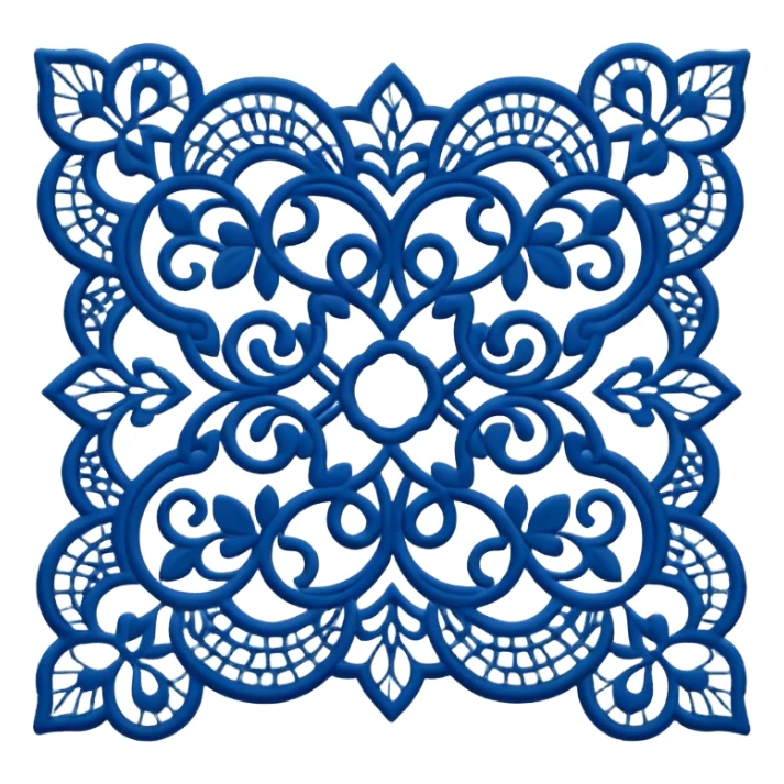  Lace fabric sticker