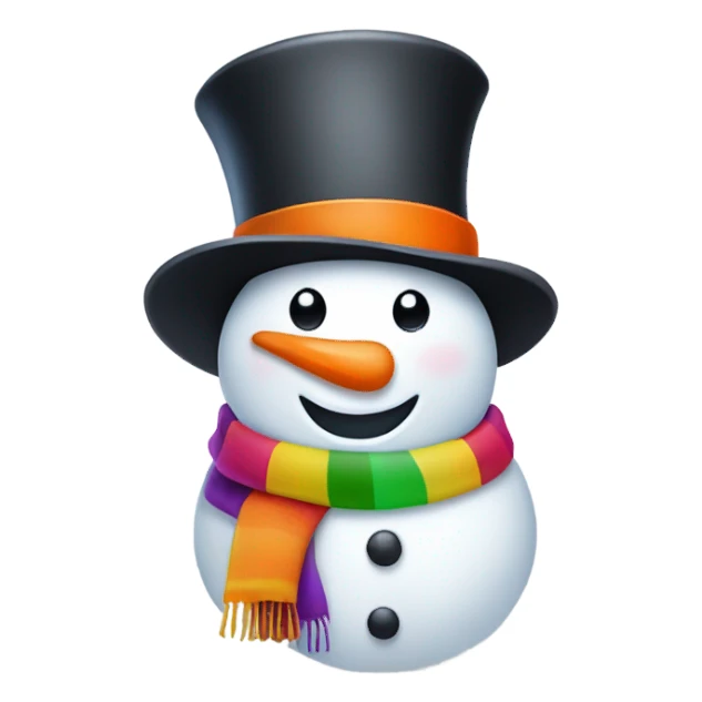 happy snowman sticker