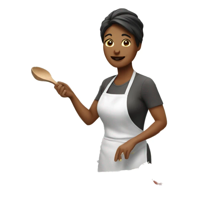 Mom cooking sticker