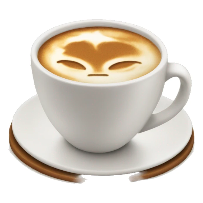 latte and book sticker