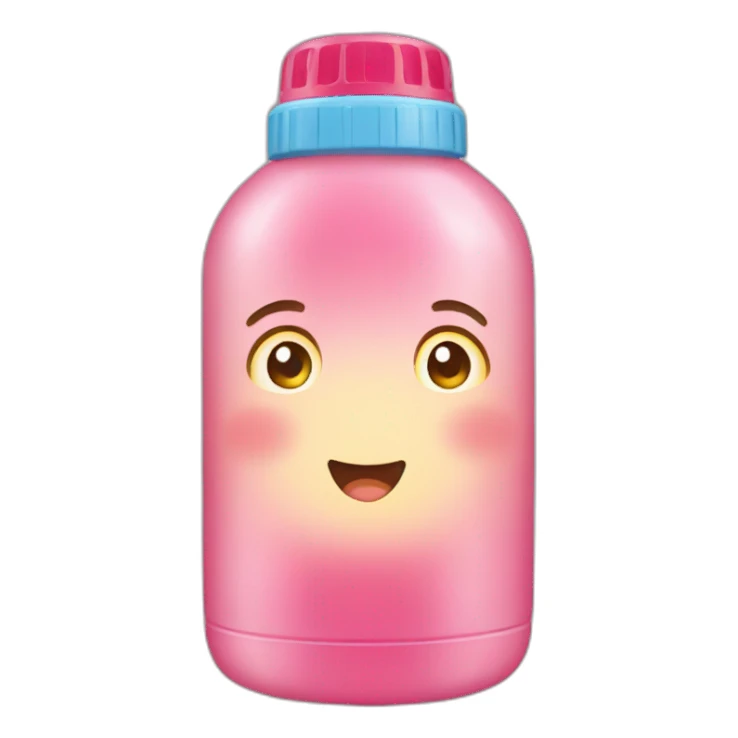 Kawaii water bottle sticker