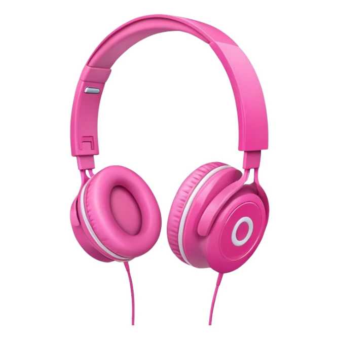  Pink headphone sticker