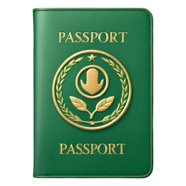 green Passport sticker