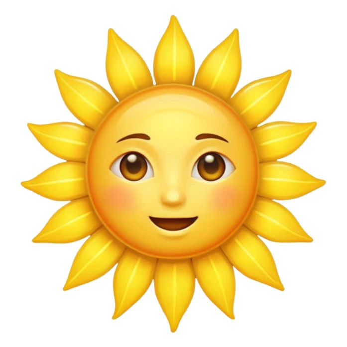 shining sun emoji sticker
