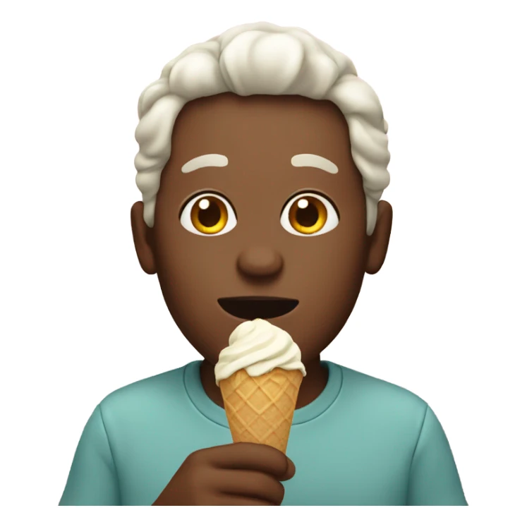 Eating ice cream  sticker