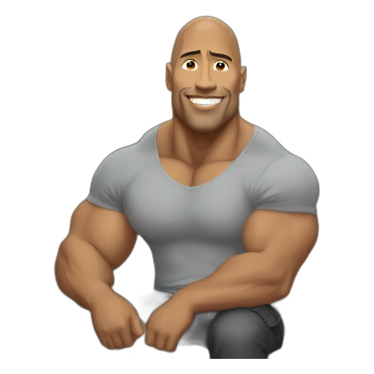 The rock sitting on a rock sticker