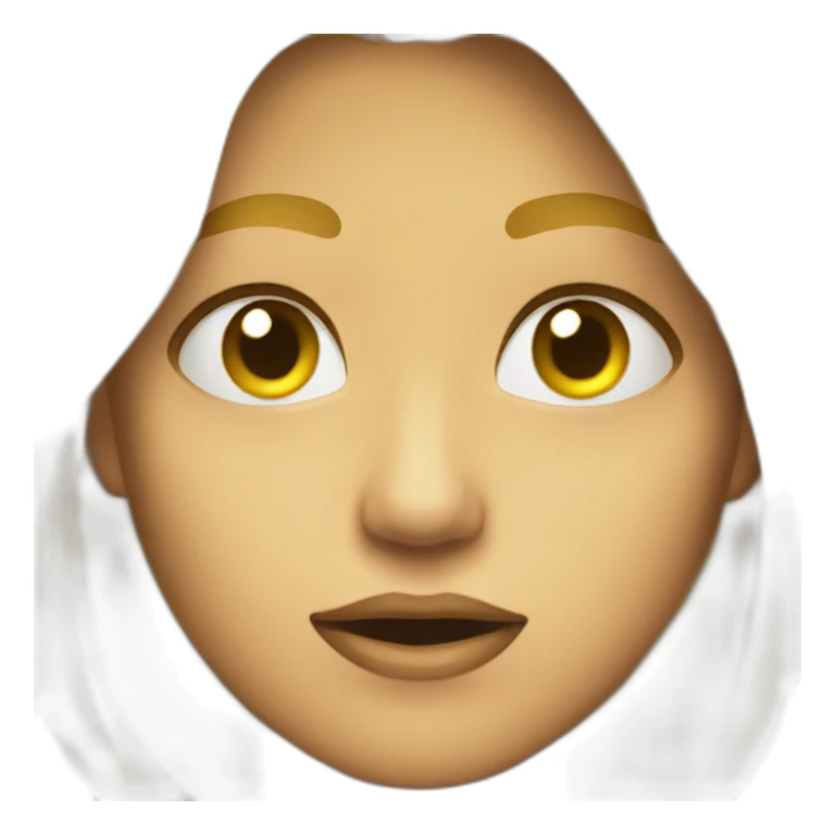 Yellow contempt face emoji non human sticker