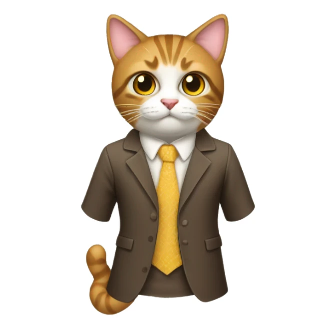 Um gato de vestido sticker