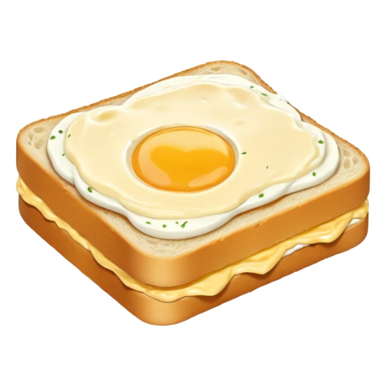 mashed egg sandwich sticker