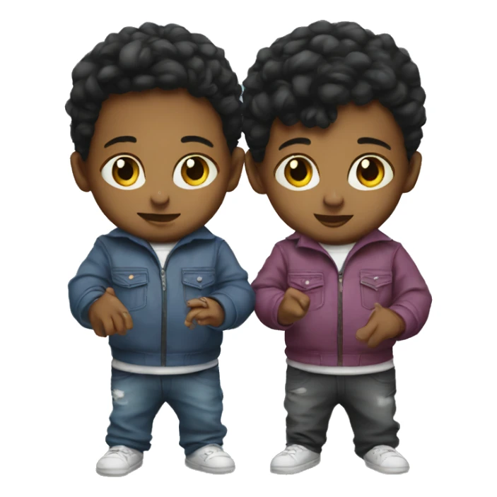 dj baby twins sticker