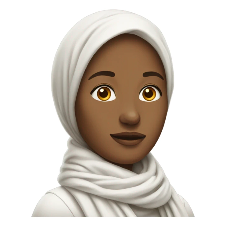 Herat whit scarf sticker