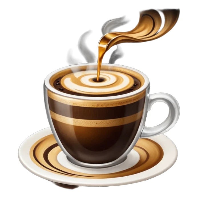 espresso with oil sticker