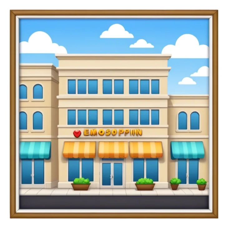 shopping center sticker