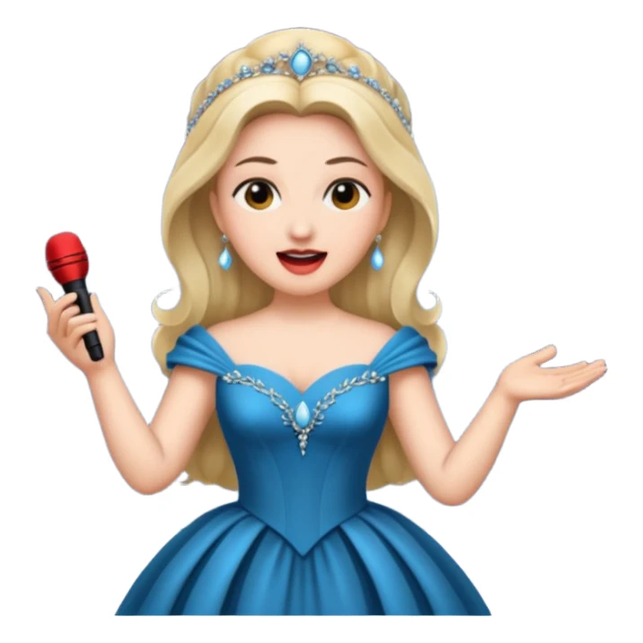 opera singer singing sticker