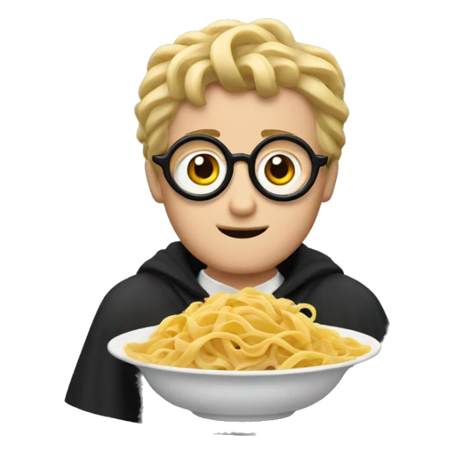 harry potter with a pasta sticker