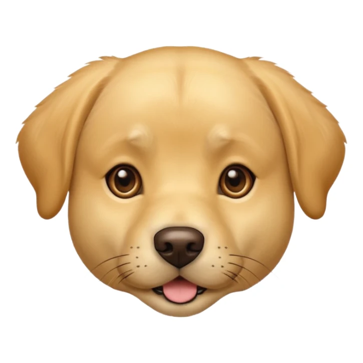 Labrador  dog emoji  face sticker