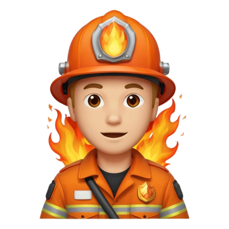fire man sticker