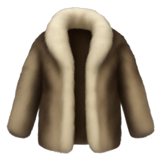 Fur coat made from sable fur  sticker