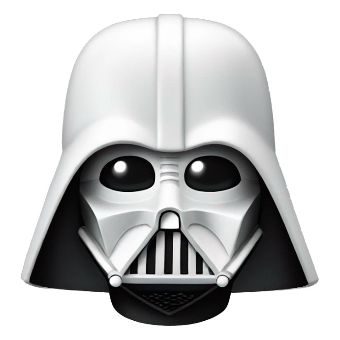 White Darth Vader  sticker