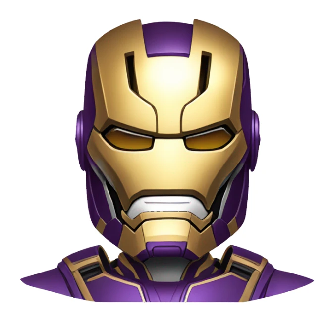 Iron Man as Thanos sticker