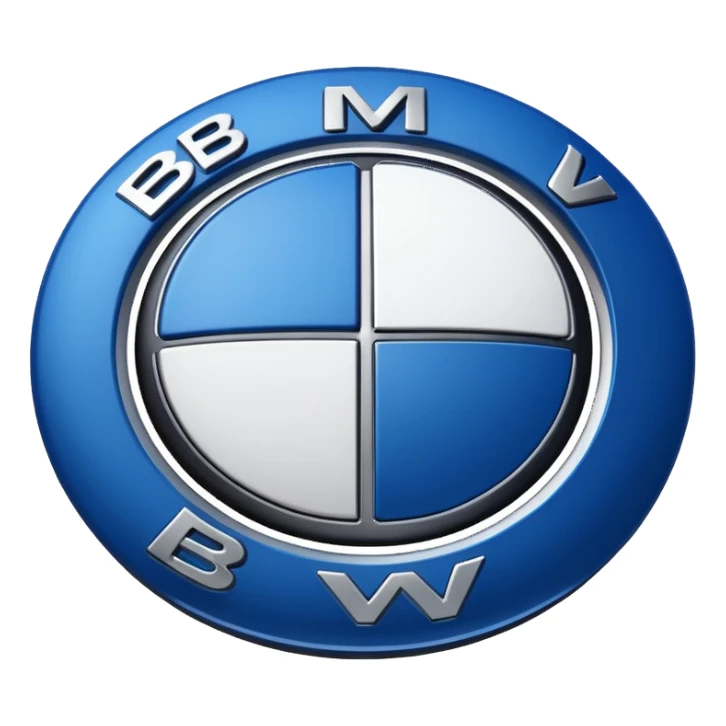 bmw text logo sticker
