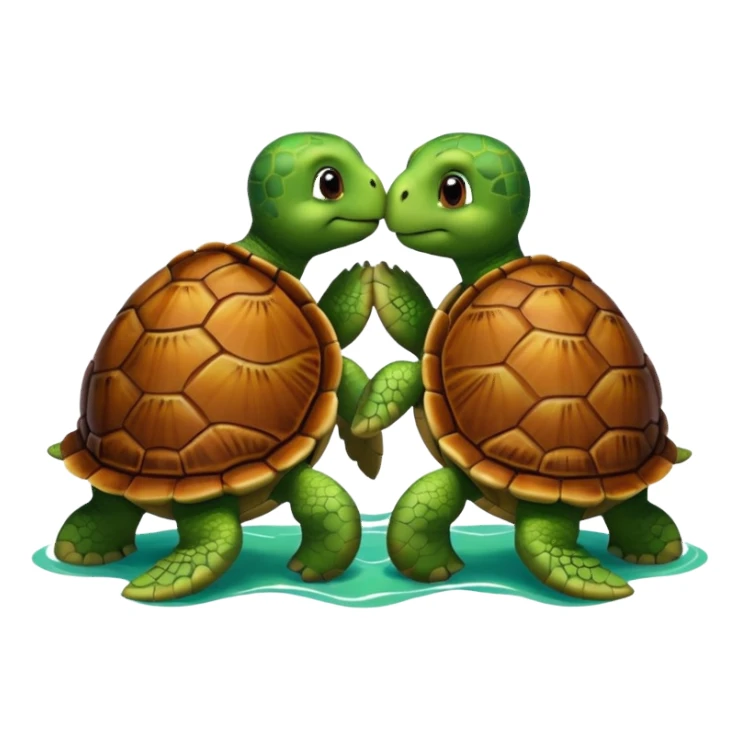 Turtle best friends sticker