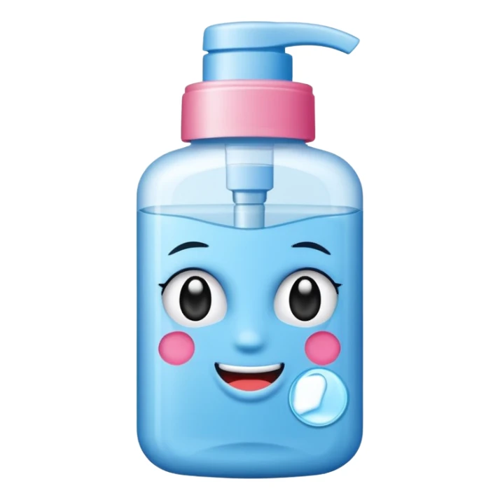 Make up remover bottle with a sticker  sticker